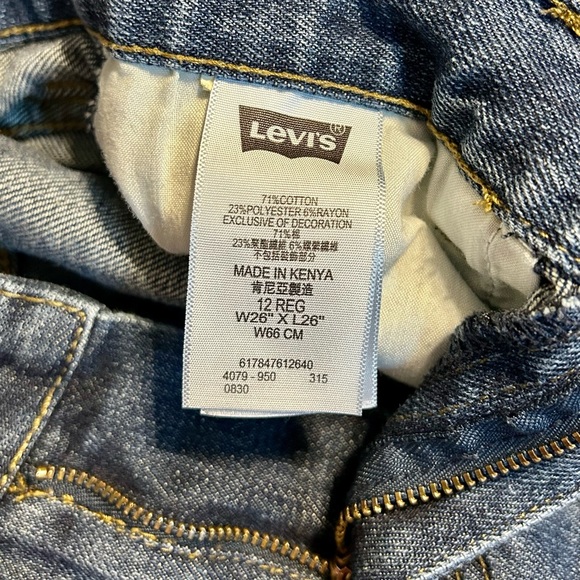 Boys Levi’s 514 Straight Leg Jeans- 12 regular - Picture 6 of 9